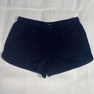 J. Crew Linen Blend Drawstring Waist Navy Shorts